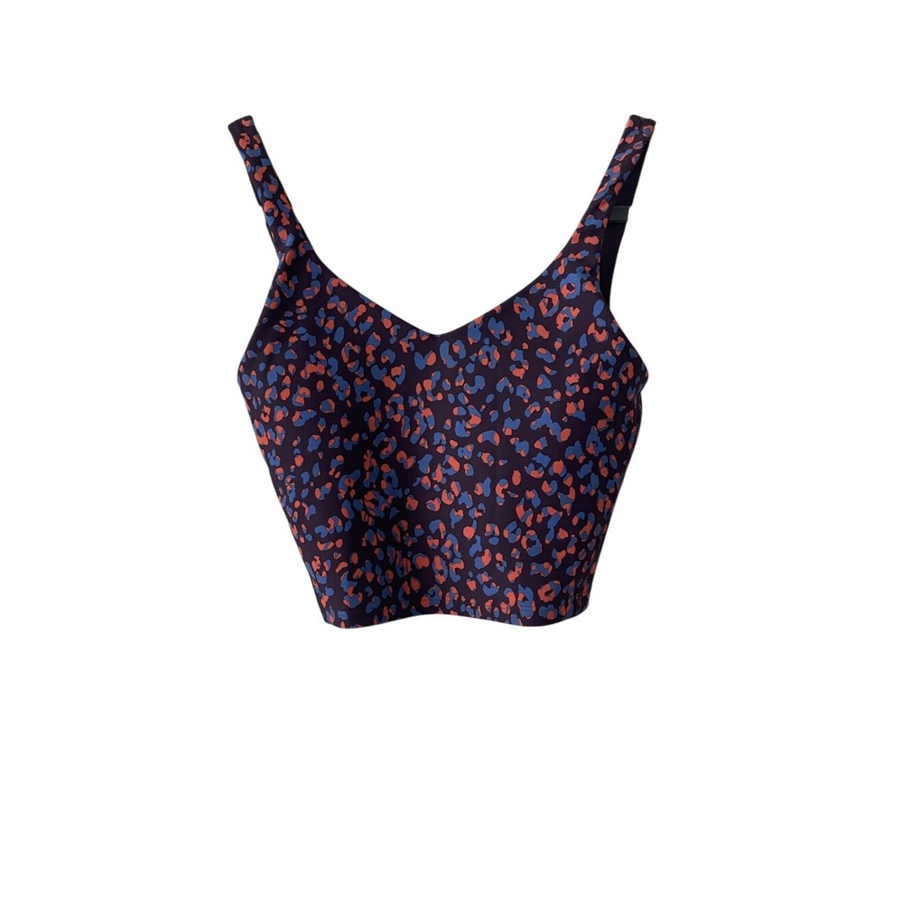 Old Navy Powersoft Purple Print Sports Bra XS